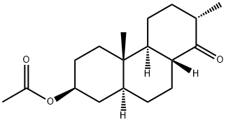 (2S,4aβ,8aβ,10aα)-7α-(Acetyloxy)-3,4,4a,4b,5,6,7,8,8a,9,10,10a-dodecahydro-2β,4bα-dimethyl-1(2H)-phenanthrenone Struktur