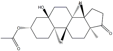 3β-(Acetyloxy)-5-hydroxy-5α-androstan-17-one Structure