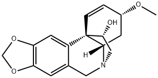 (5α,11S,13β,19α)-1,2-Didehydro-3α-methoxycrinan-11-ol Struktur