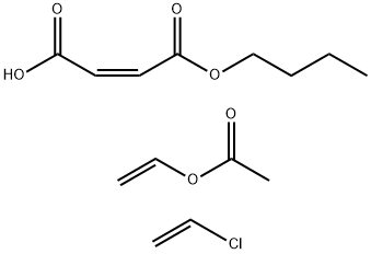 2-But-enedioic acid(Z)-, monobutyl ester, polymer with chloro-ethene and ethenylacetate 化学構造式