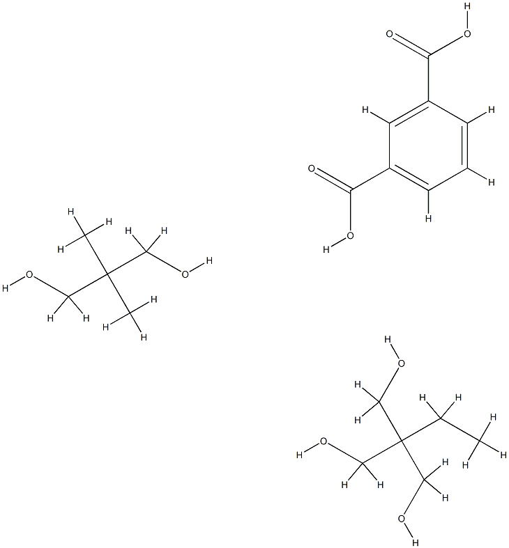 1,3-Benzenedicarboxylic acid, polymer with 2,2-dimethyl-1,3-propanediol and 2-ethyl-2-(hydroxymethyl)-1,3-propanediol Structure
