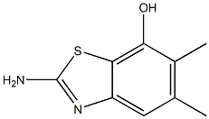 7-Benzothiazolol,2-amino-5,6-dimethyl-(9CI) Struktur