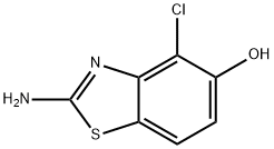 5-Benzothiazolol,2-amino-4-chloro-(9CI) Struktur