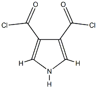 1H-Pyrrole-3,4-dicarbonyldichloride(9CI) 结构式