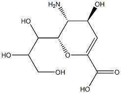 2,3-dehydroneuraminic acid Struktur