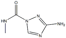 1H-1,2,4-Triazole-1-carboxamide,3-amino-N-methyl-(9CI) 结构式