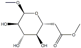 Methyl 6-O-acetyl-α-D-glucopyranoside Structure