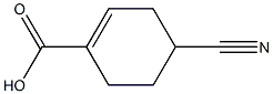 1-Cyclohexene-1-carboxylicacid,4-cyano-(9CI) 结构式