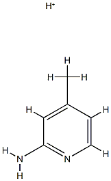 2-Pyridinamine,4-methyl-,conjugatemonoacid(9CI) Struktur