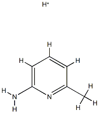 2-Pyridinamine,6-methyl-,conjugatemonoacid(9CI) Struktur
