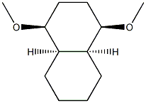 (1R,4aβ,8aβ)-Decahydro-1α,4α-dimethoxynaphthalene Structure