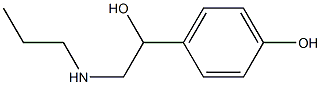 p-Hydroxy-α-[(propylamino)methyl]benzyl alcohol Structure