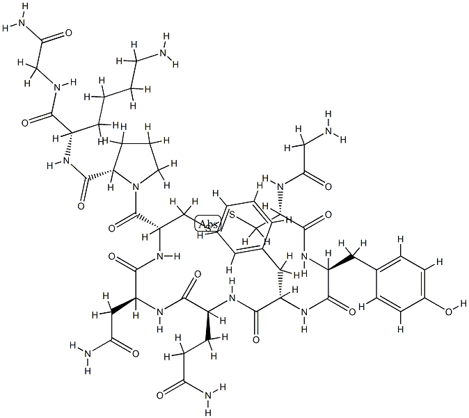 vasopressin, N-Gly-8-Lys- Struktur