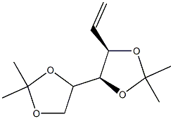 1-O,2-O:3-O,4-O-Diisopropylidene-5,6-dideoxy-5,6-didehydro-D-mannitol Struktur