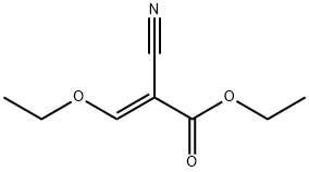 (E)-Ethyl 2-cyano-3-ethoxyacrylate 化学構造式
