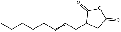2-Octen-1-ylsuccinic  anhydride,  mixture  of  cis  and  trans Structure