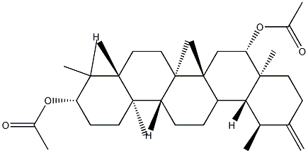 (18α,19α)-Urs-20(30)-ene-3β,16β-diol diacetate Struktur