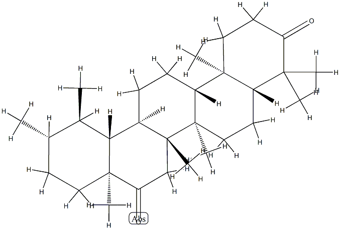 (18α,19α,20β)-Ursane-3,16-dione Struktur