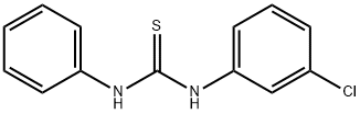 N-(3-氯苯基)-N-苯基-硫脲, 4251-08-5, 结构式