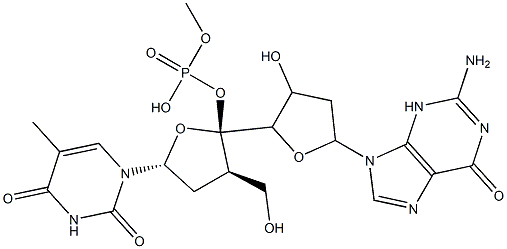thymidylyl-(3',5')-2'-deoxyguanosine 结构式