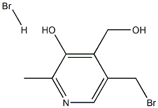 5-(BROMOMETHYL)-3-HYDROXY-2-METHYL-4-PYRIDINEMETHANOLHYD. Structure