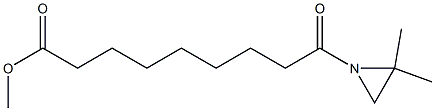 2,2-Dimethyl-θ-oxo-1-aziridinenonanoic acid methyl ester 结构式