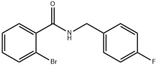 2-bromo-N-(4-fluorobenzyl)benzamide Struktur