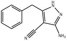 5-Amino-3-benzyl-1H-pyrazole-4-carbonitrile,42754-64-3,结构式