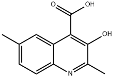 4-Quinolinecarboxylicacid,3-hydroxy-2,6-dimethyl-(9CI) 结构式
