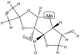 3,6-Anhydro-1-O,2-O-isopropylidene-3-C-nitro-α-D-glucofuranose 结构式