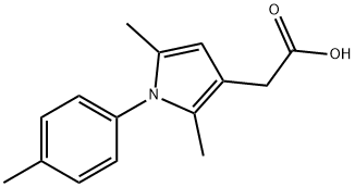 2-[2,5-二甲基-1-(4-甲基苯基)-1H-吡咯-3-基]乙酸 结构式