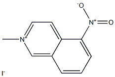 Isoquinolinium, 2-methyl-5-nitro-, iodide (1:1) Structure