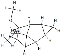 1H-Dicyclopropa[a,cd]pentalene,octahydro-1,3c-dimethoxy-,(1-alpha-,2a-alpha-,2b-alpha-,2c-alpha-,3a-alpha-,3b-alpha-,3c-bta-)-(9CI) Structure