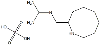 2-グアニジノメチル-1-アザシクロオクタン·スルファート·水和物 化学構造式