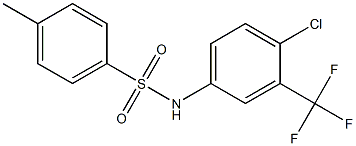N-[4-氯-3-(三氟甲基)苯基]-4-甲基-苯磺酰胺, 428470-14-8, 结构式