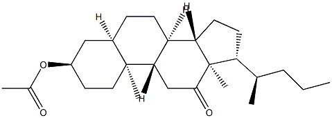 3α-Acetyloxy-5β-cholan-12-one Struktur