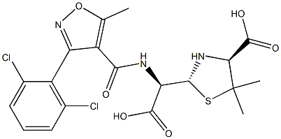 Dicloxacillin Sodium impurity A Structure