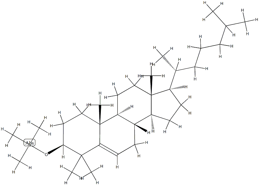 [(4,4-Dimethylcholest-5-en-3β-yl)oxy]trimethylsilane Structure
