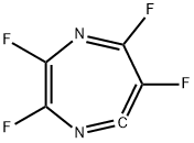 1,4-Diazacyclohepta-2,4,5,7-tetraene,2,3,6,7-tetrafluoro-(9CI) Struktur