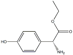 Benzeneacetic acid, a-aMino-4-hydroxy-, ethyl ester, (aR)- Struktur
