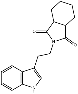 2-[2-(1H-indol-3-yl)ethyl]hexahydro-1H-isoindole-1,3(2H)-dione Structure