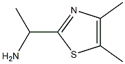2-Thiazolemethanamine,  -alpha-,4,5-trimethyl- Struktur