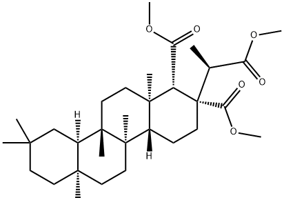 (4R)-A(1)-Nor-2,3-seco-D:A-friedooleanane-2,3,24-trioic acid trimethyl ester Structure