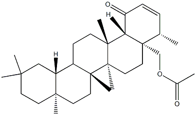 24-Acetyloxy-D:A-friedoolean-2-en-1-one Struktur