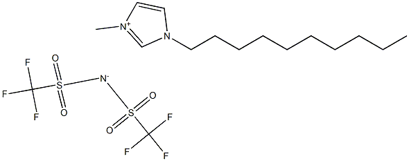 1-DECYL-3-METHYLIMIDAZOLIUM BIS(TRIFLUOROMETHYLSULFONYL)IMIDE Structure