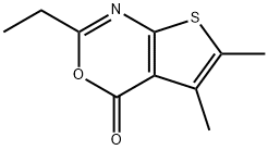 4H-Thieno[2,3-d][1,3]oxazin-4-one,2-ethyl-5,6-dimethyl-(9CI) 结构式
