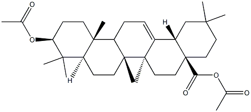 3-O-乙酰基齐墩果酸乙酸酐 结构式