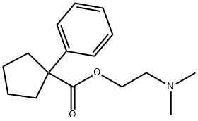 2-(Dimethylamino)ethyl=1-phenylcyclopentane-1-carboxylate Struktur
