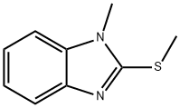 1-メチル-2-メチルチオ-1H-ベンゾイミダゾール 化学構造式