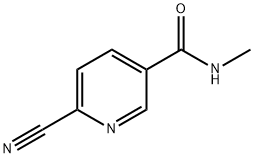 3-Pyridinecarboxamide,6-cyano-N-methyl-(9CI) Structure